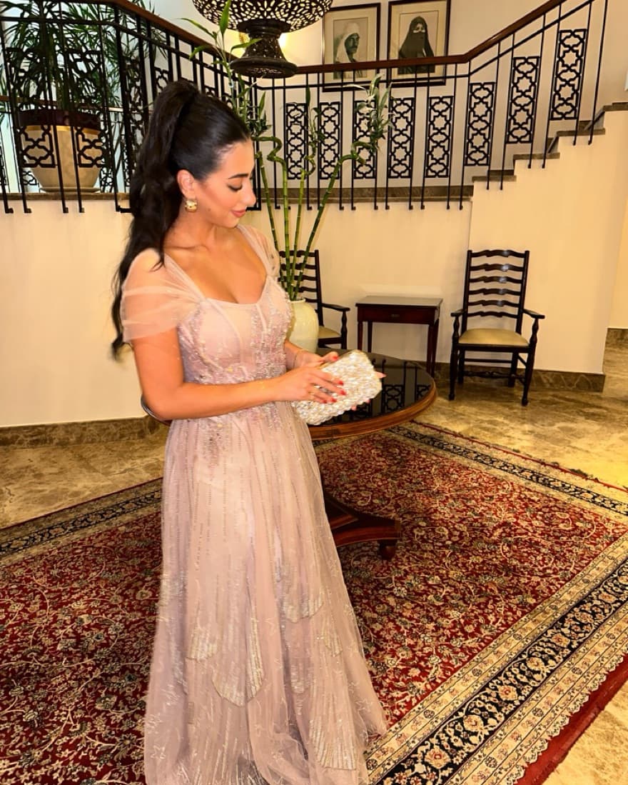Lavender Sequin Gown - Image 4