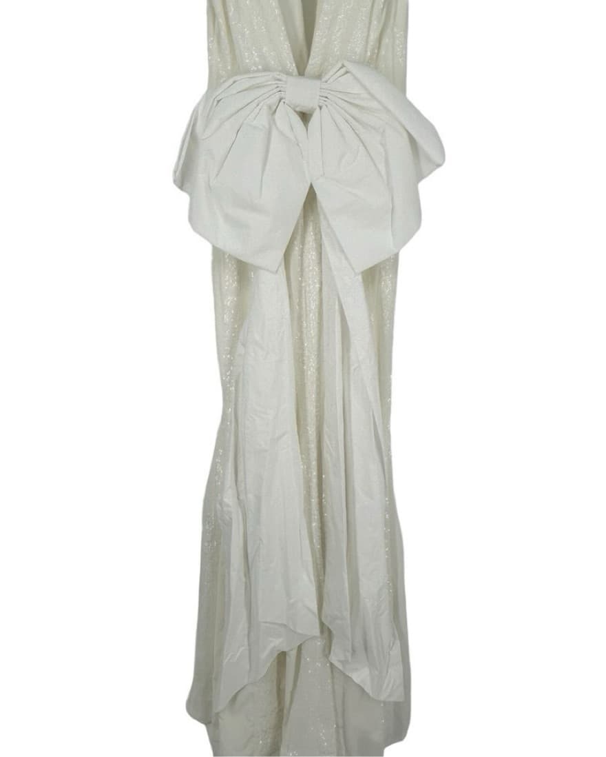 REBECCA VALLANCE DAVINA TAFFETA BOW GOWN - Image 5