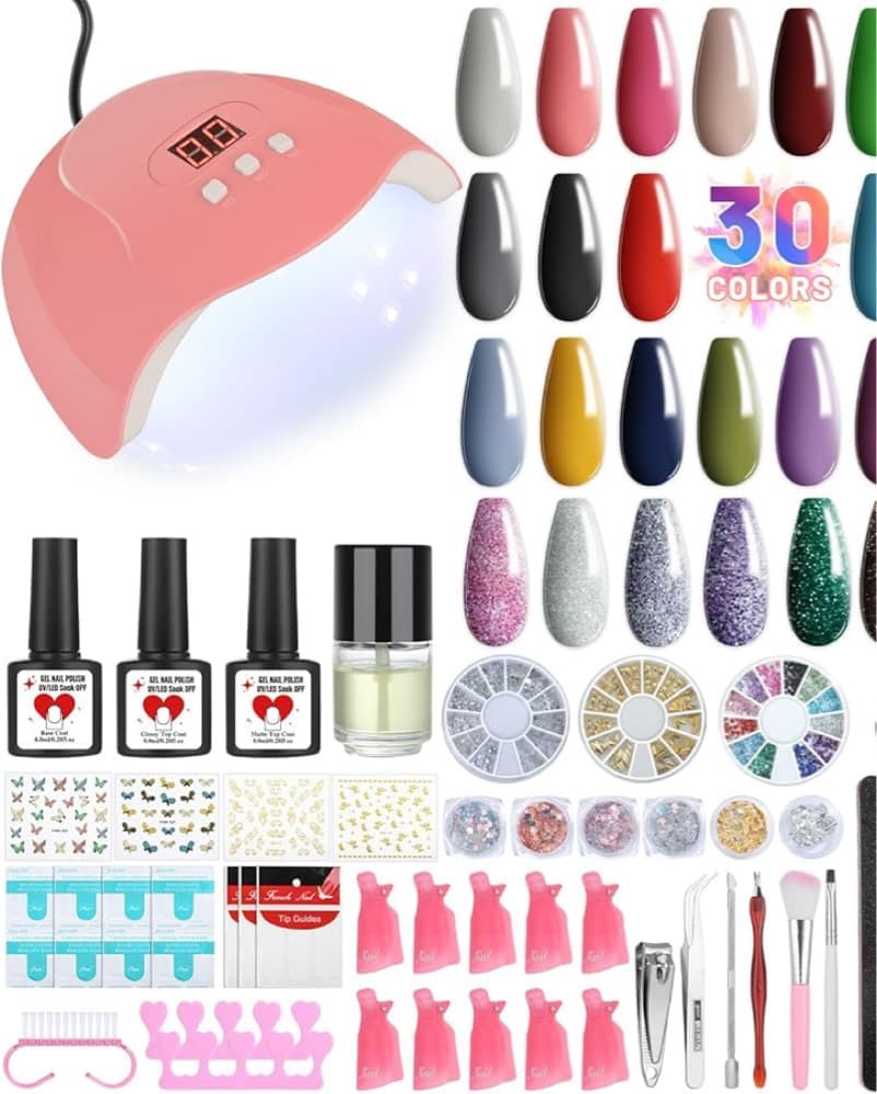Gel-X Nail Kit With UV Lamp And More - Image 1