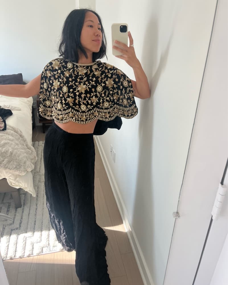 Black Malasa Cape & Pants - Image 1