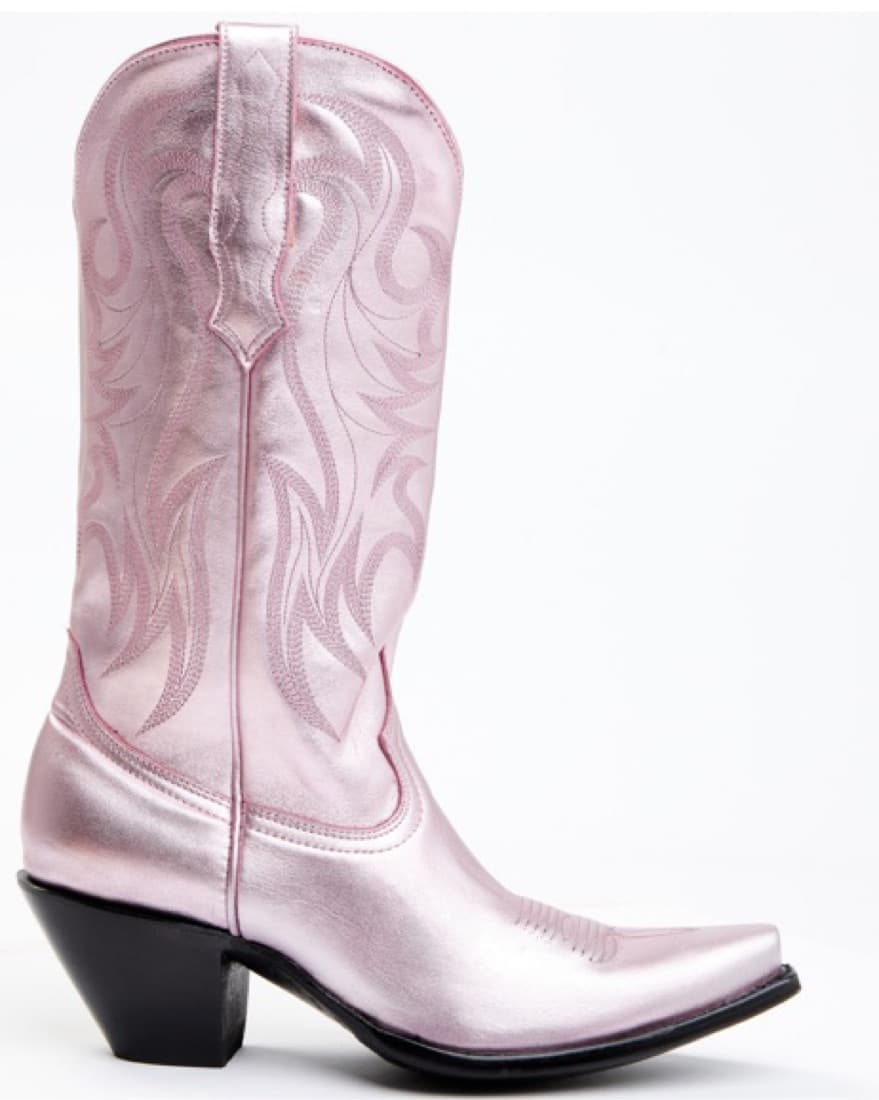 Metallic Pink Cowboy Boots - Image 2