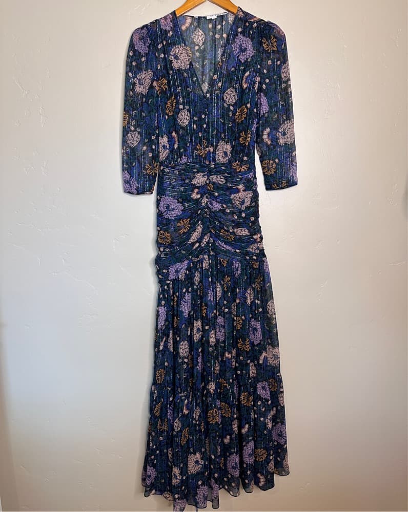 Veronica Beard SILK Floral Milja Dress 0 - Image 2