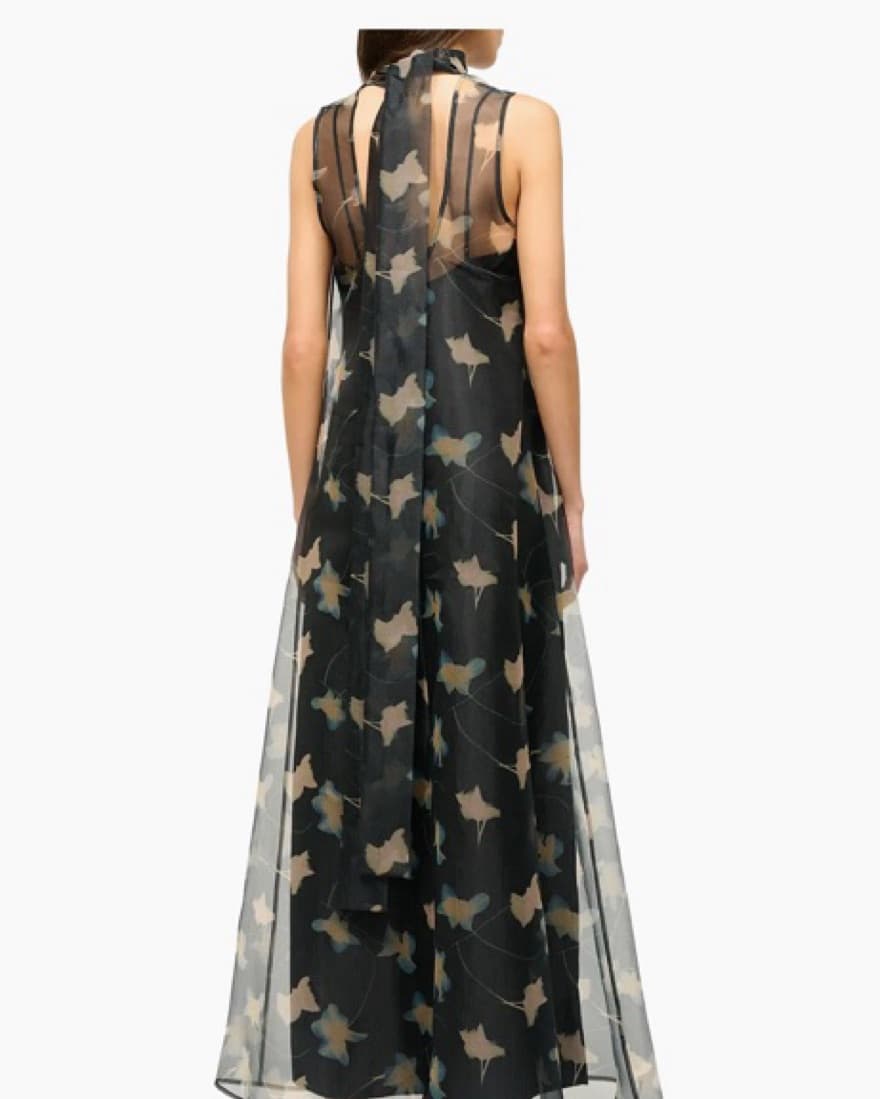 Staud Albee Gown In Botanical Print - Image 2