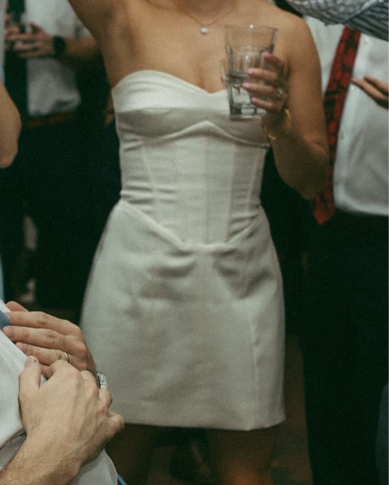 Reformation Pacie Satin Dress - Image 3