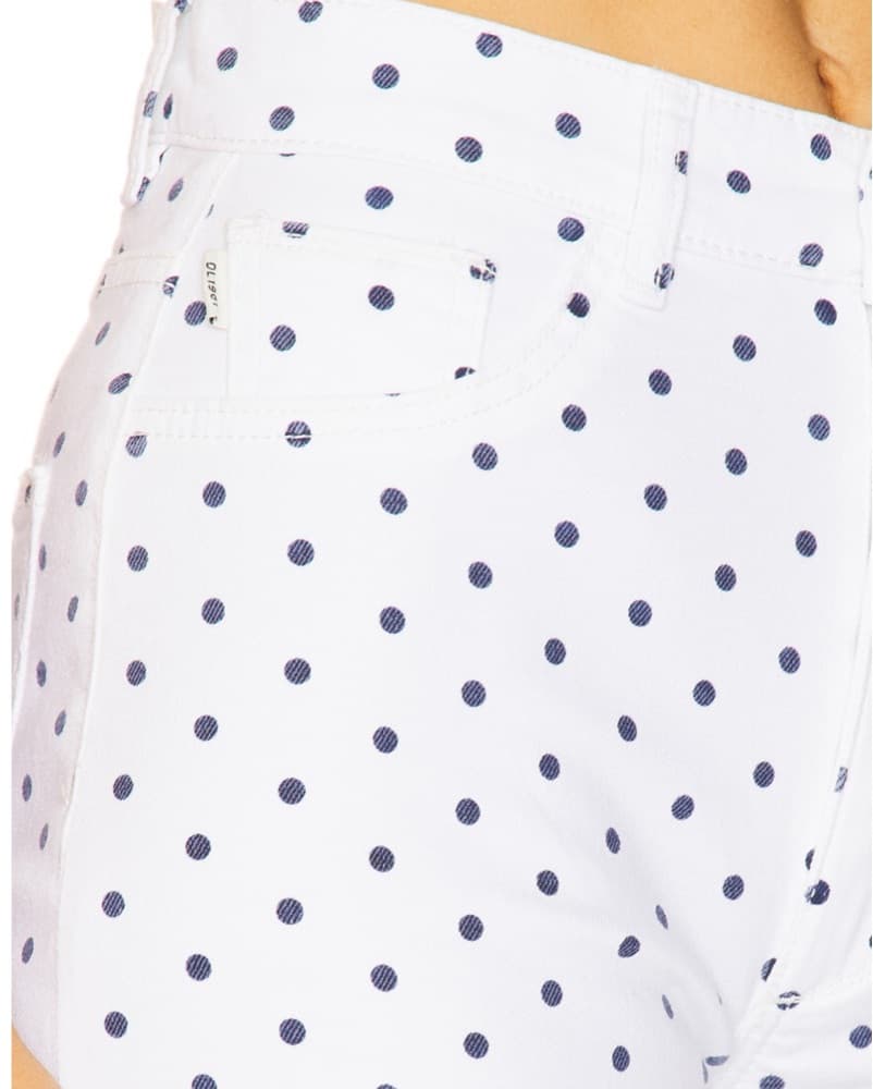 Hepburn HighRise Wide in Marine Dot Pant - Image 5