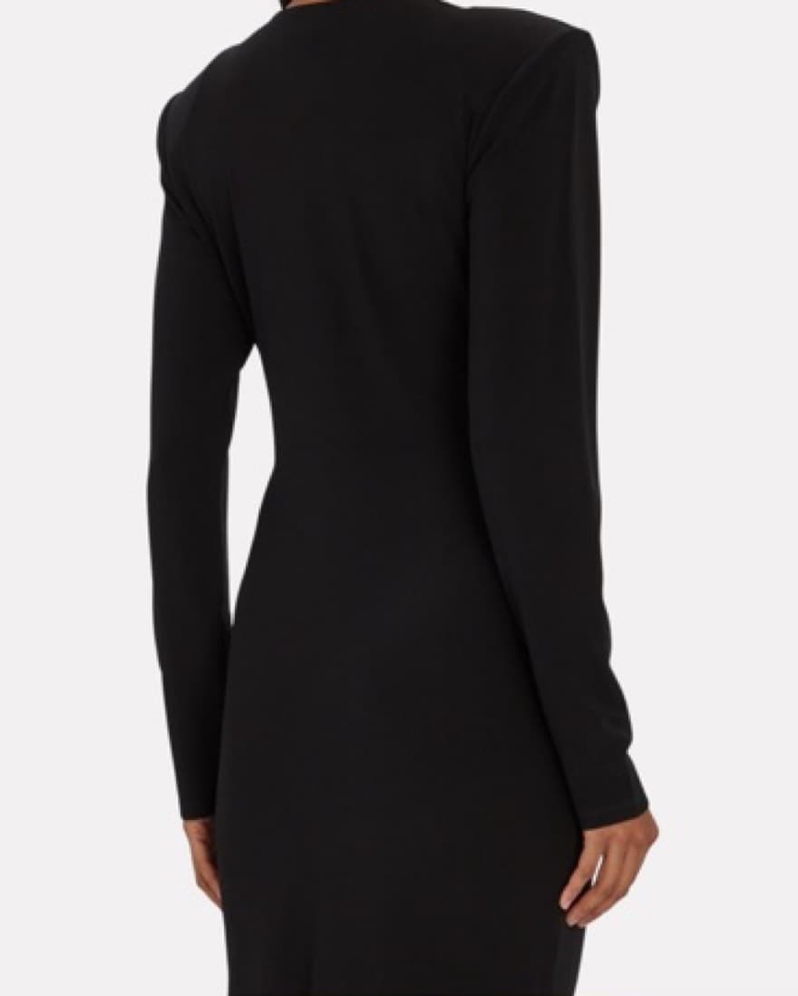 Gauge 81 Low-Cut Black Dress - Image 3