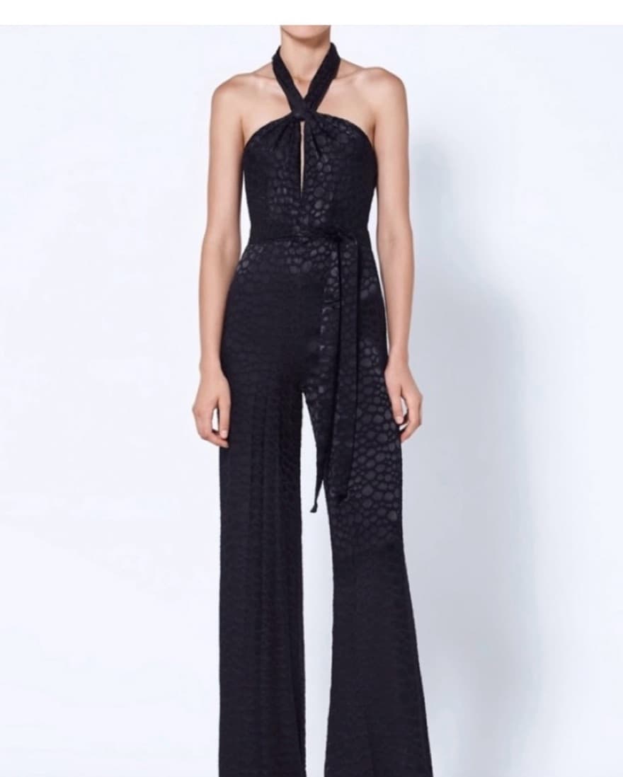Black Alexis Jumpsuit - Image 1