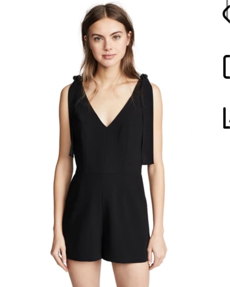 Amanda Uprichard Black Romper - Image 1