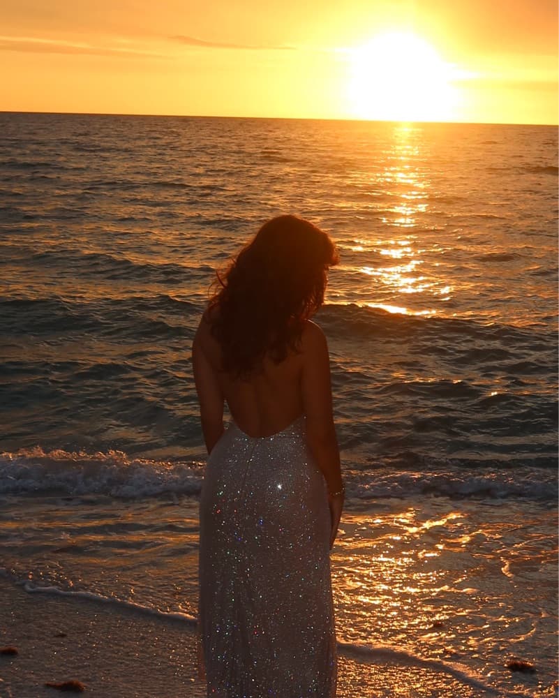 Meshki Glimmering Sequin Maxi Dress - Image 3