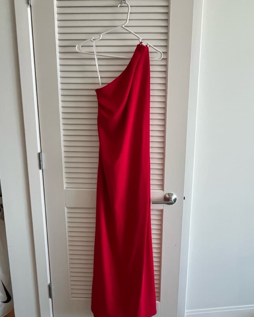 Elegant Red Maxi Dress - Image 1