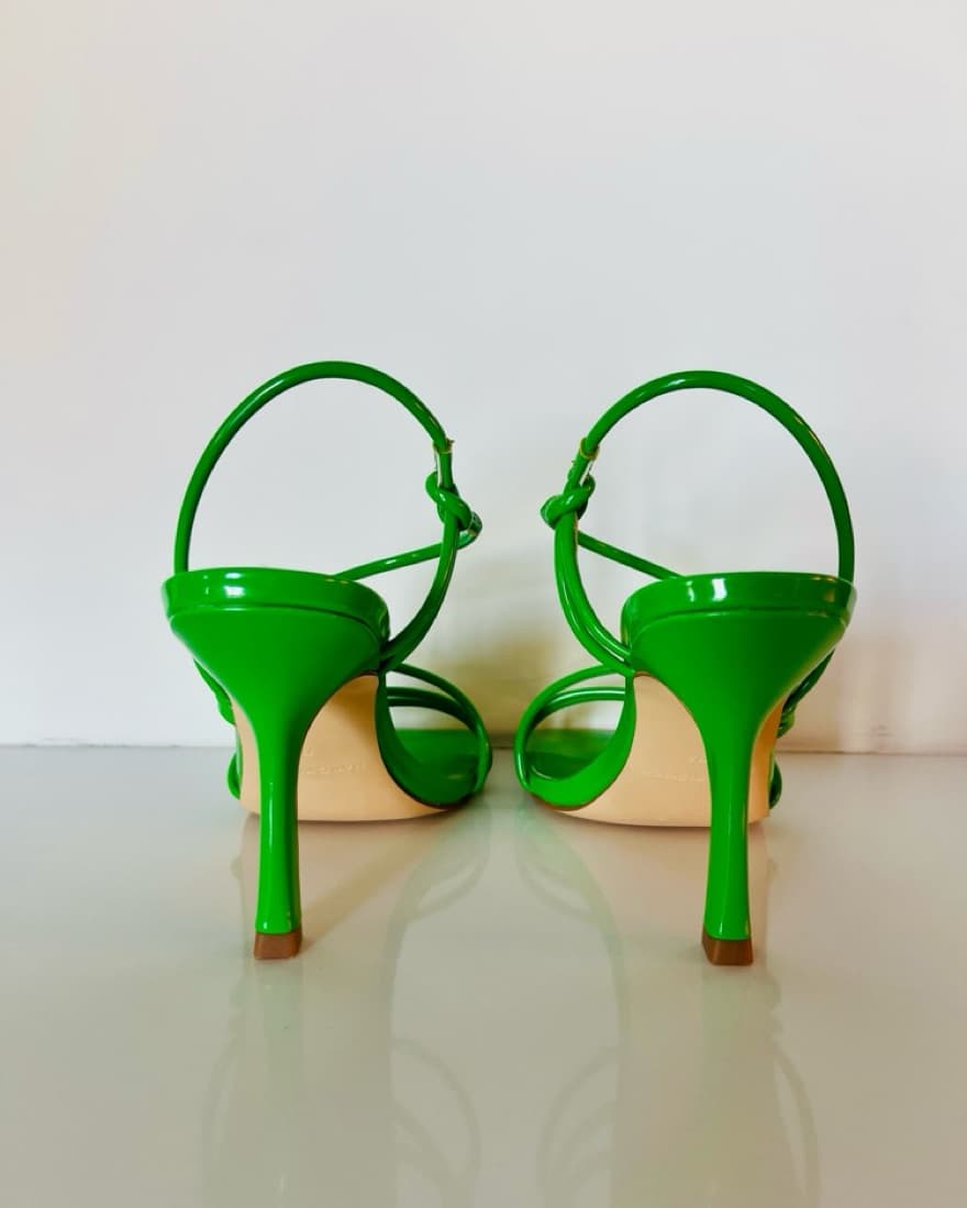 Green Strappy Stilettos - Image 2