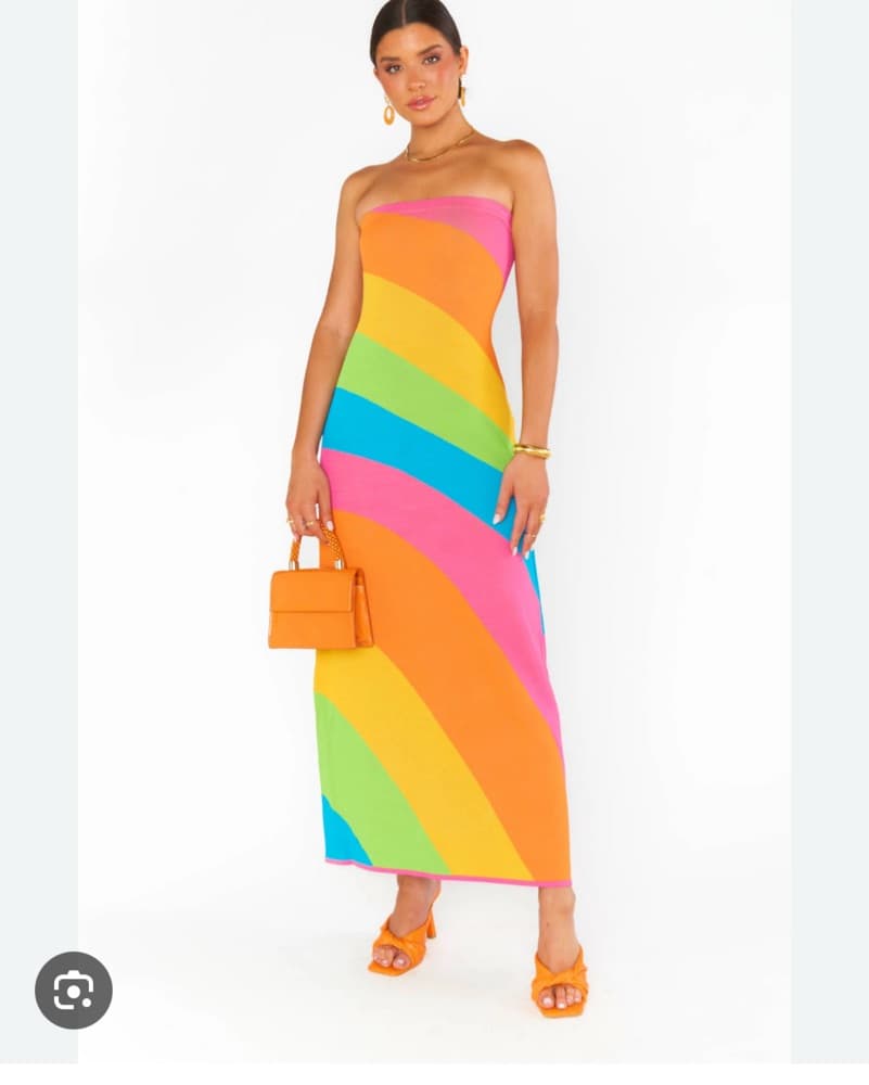 Show Me Your Mumu Rainbow Tube Dress - Image 1