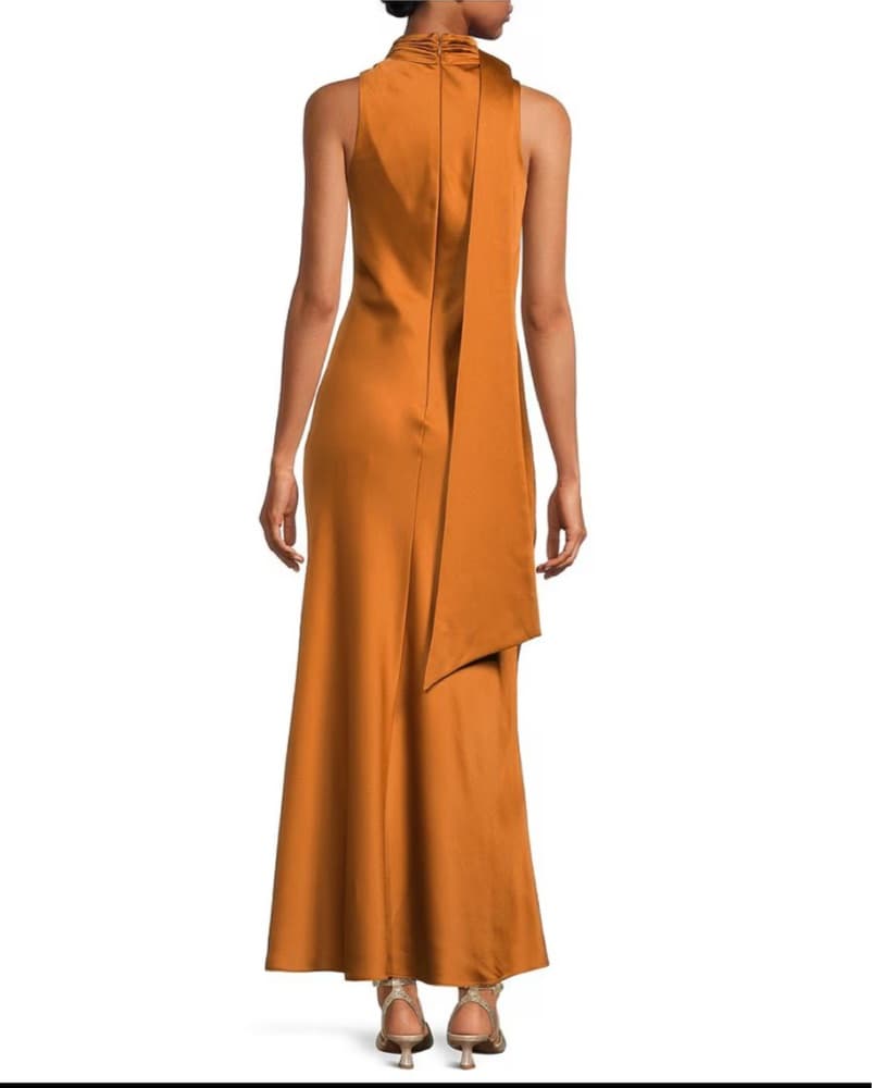 Alex Marie Sonja Satin High Neck Halter  - Image 3