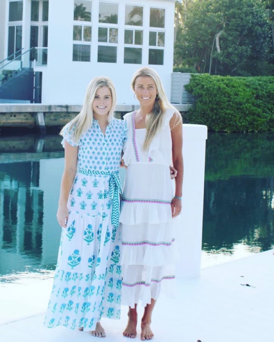 Oliphant Blue Floral Maxi Dress - Image 3