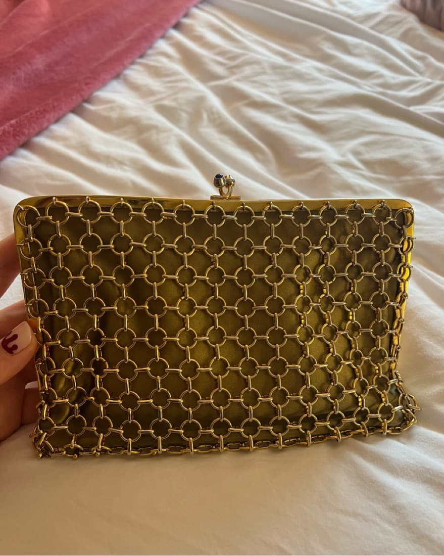Vintage Gold Clutch - Image 2