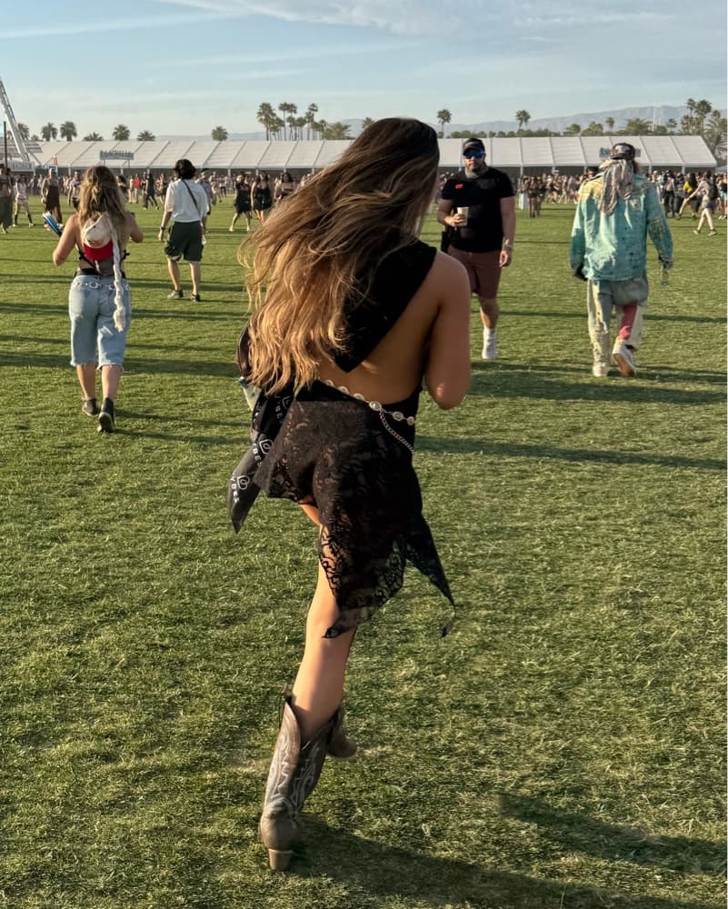 Festival Black Lace Dress - Image 3