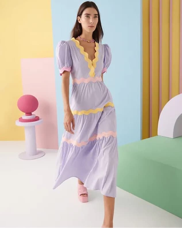 Celia B Aqua Dress Purple - Image 1