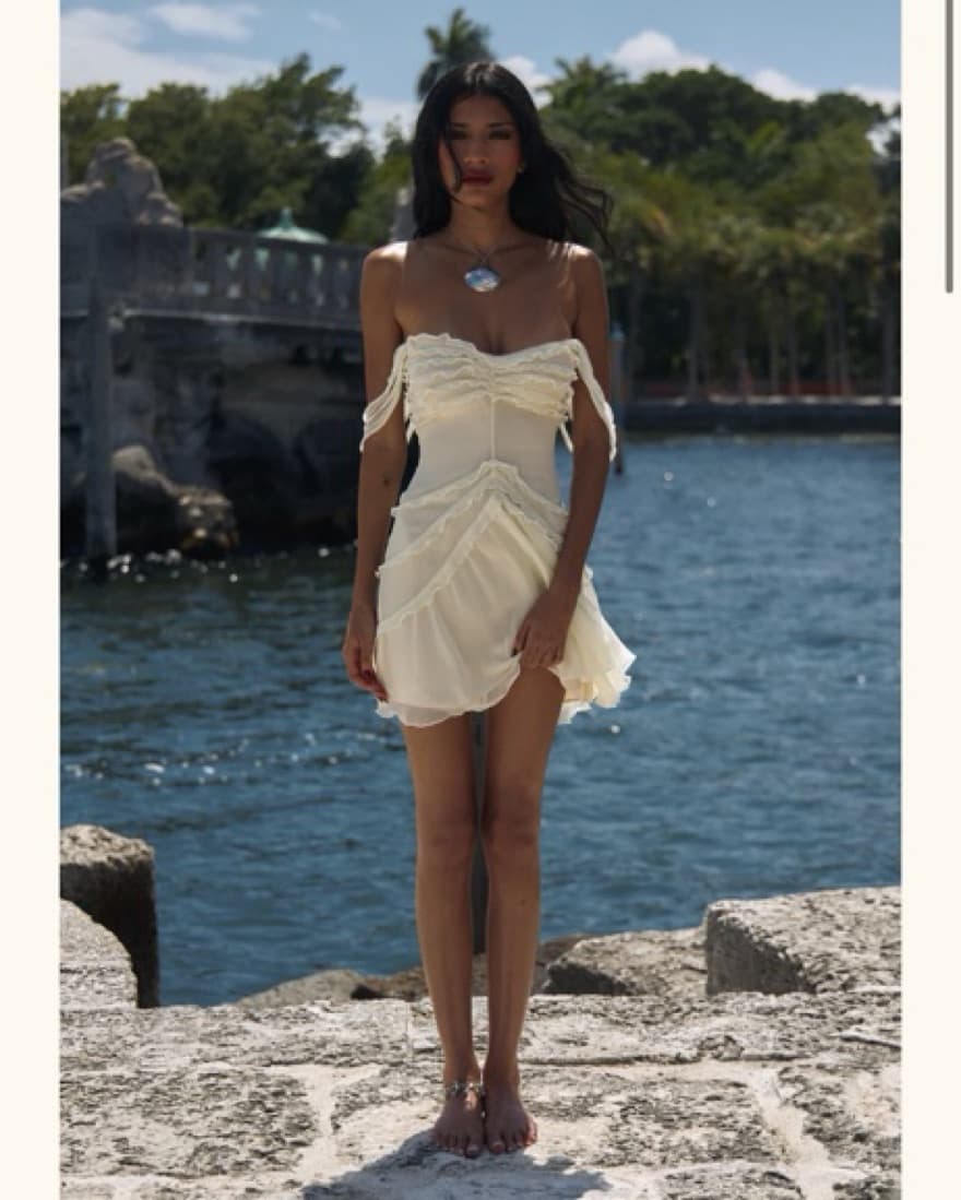 Mirror palais Cascading Mini Dress - Image 3