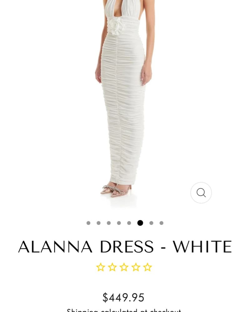 White Flower Dress  - Image 2