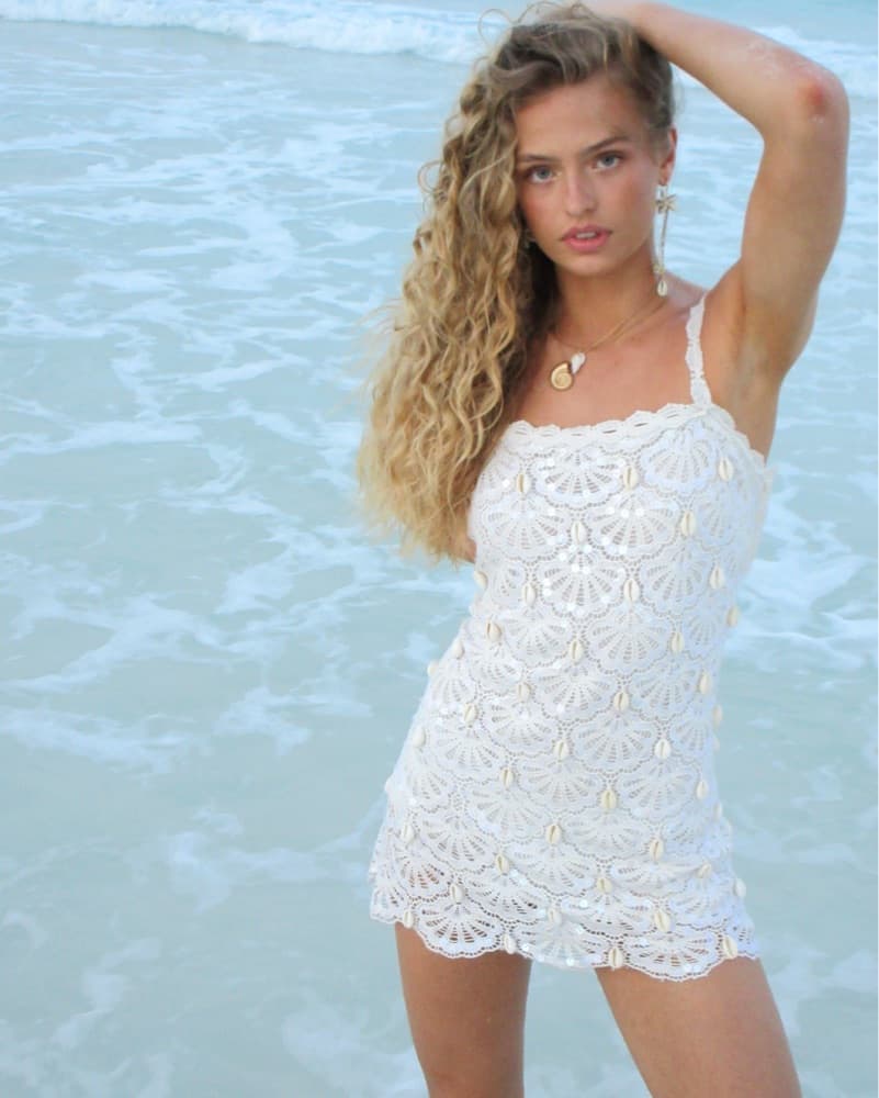 Seashell Crochet Dress - Image 2