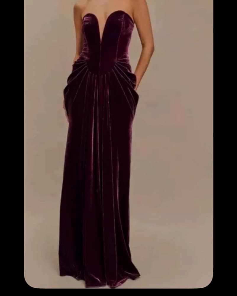Luxurious Velvet Gala Gown - Image 1