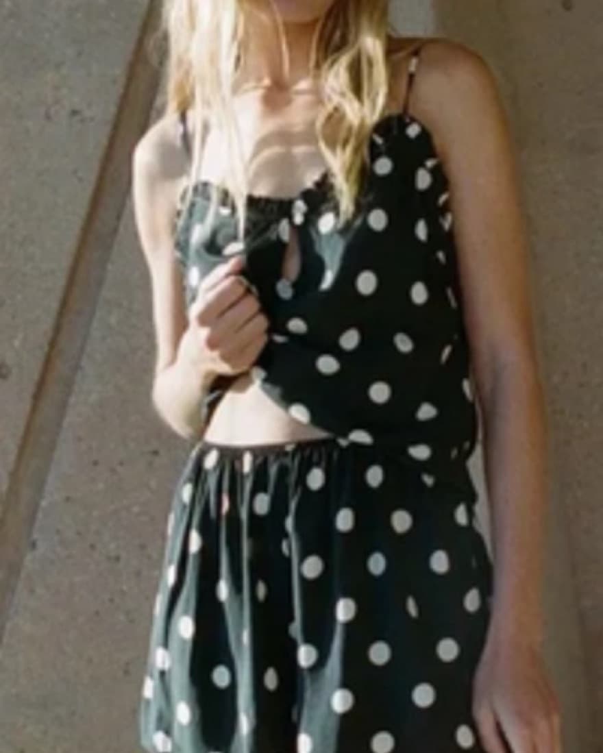 Doen Silk Polka Dot Tank - Image 2