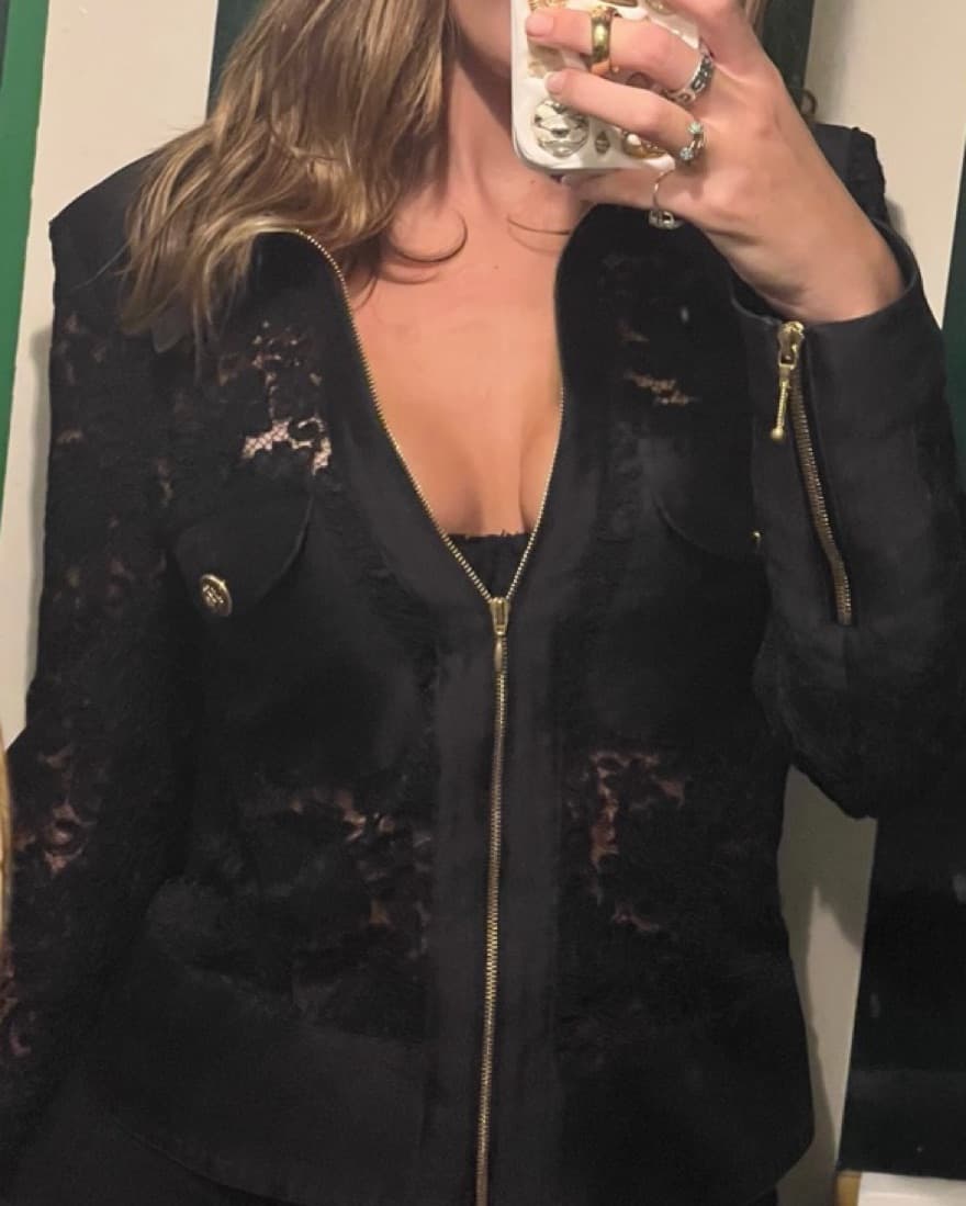 Vintage Georges Rech Lace Bomber - Image 2