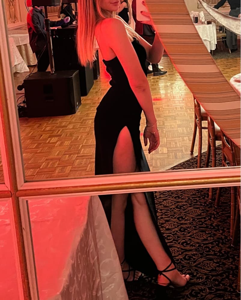 Black Velvet Maxi Dress - Image 2