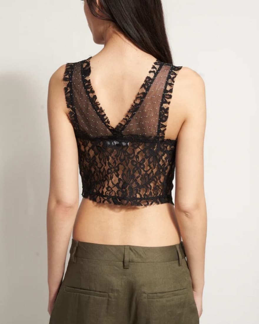 Dana Foley Black Roma Top - Image 2