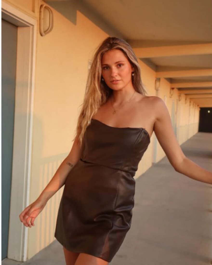 Astr The Label- Carmen Strapless Faux - Image 3