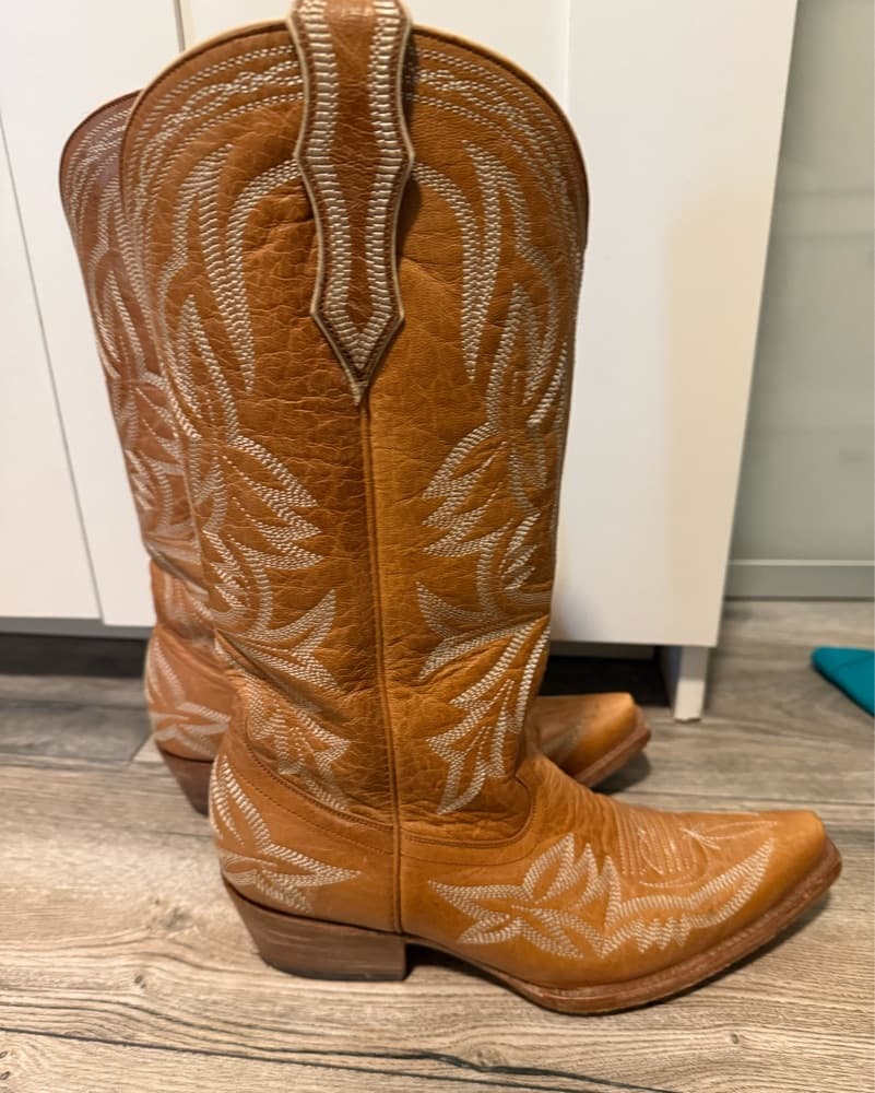 Brown Authentic Cowboy Boots - Image 2