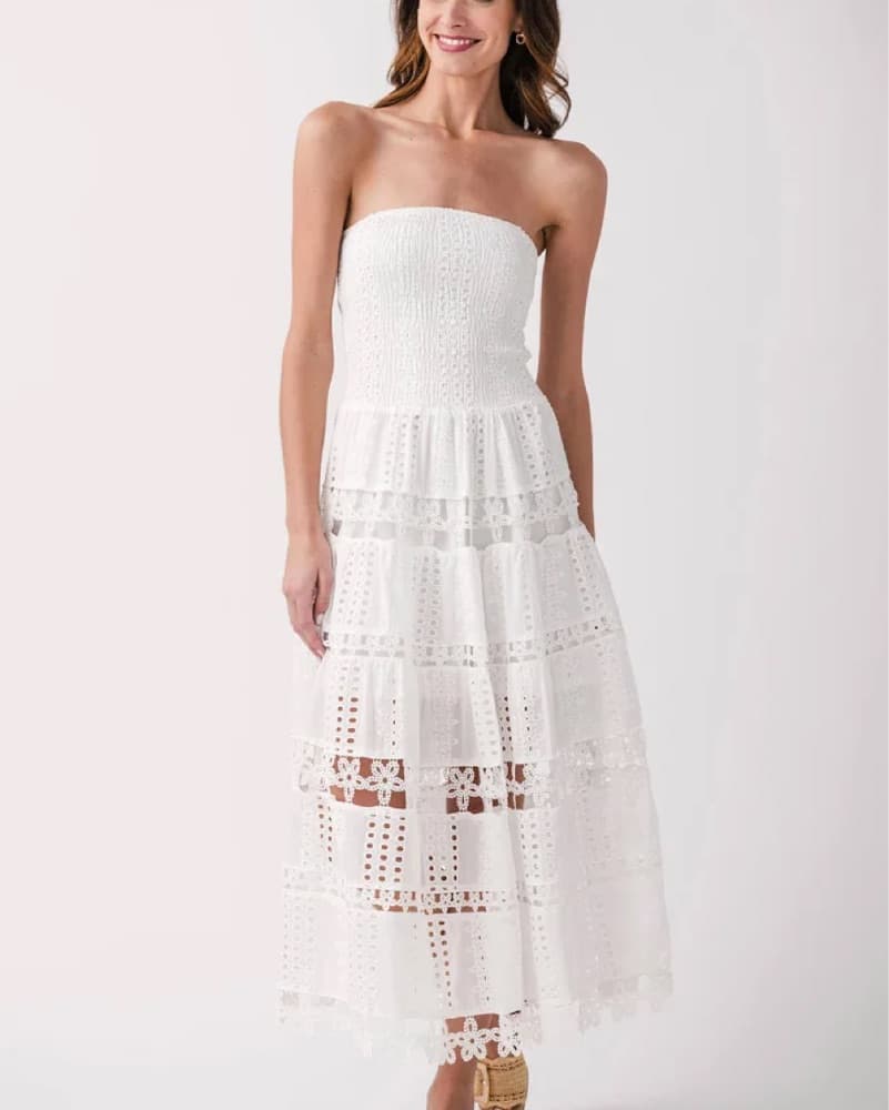 White Strut & Bolt Dress - Image 2
