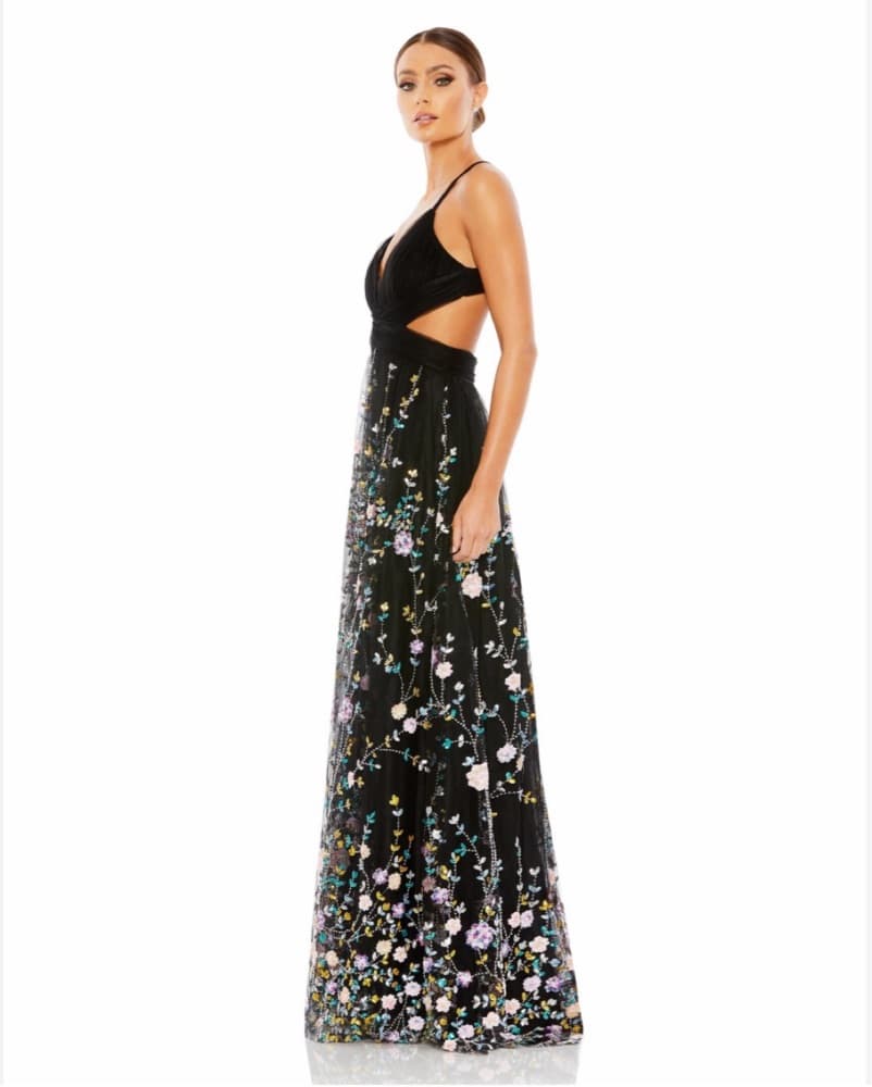 Macduggal Floral Sequin Dress - Image 2