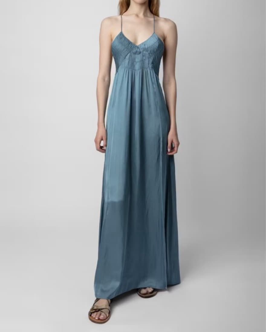 Zadig & Voltaire Satin Rayon Maxi Dress - Image 1