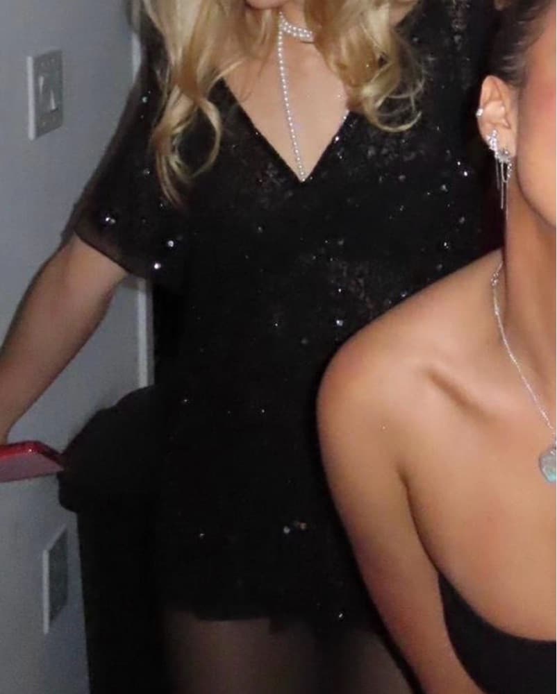 Vintage Semi Sheet Sequin Micro Dress - Image 6