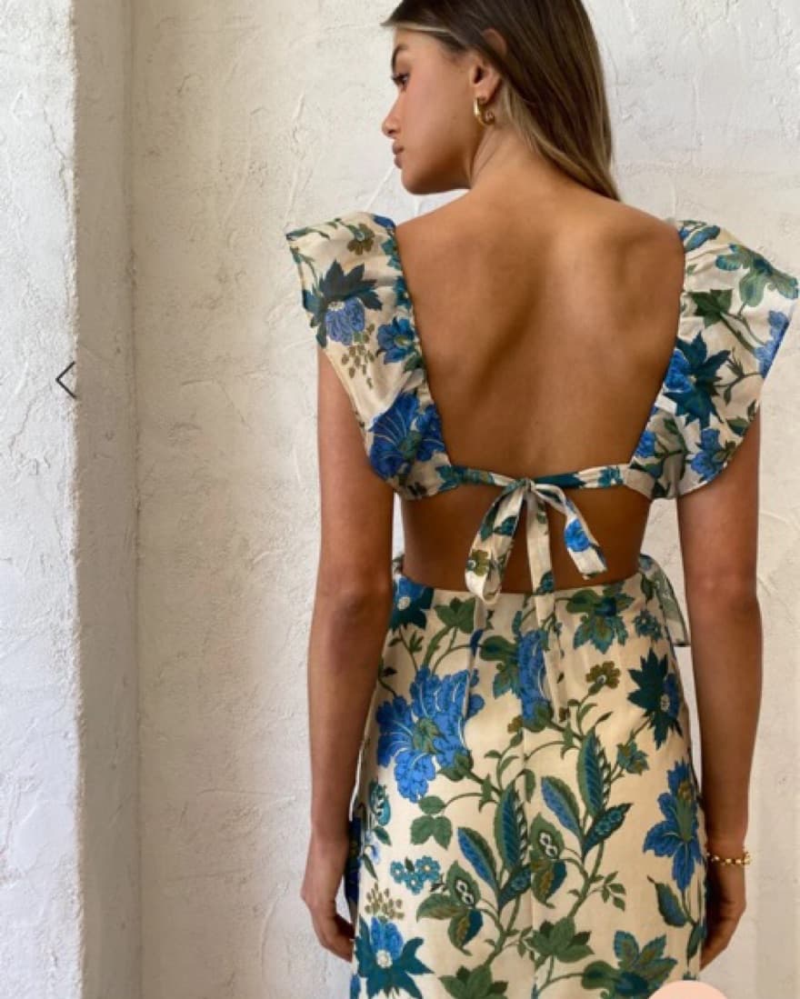 Sir Celia Frill Midi Dress  - Image 3