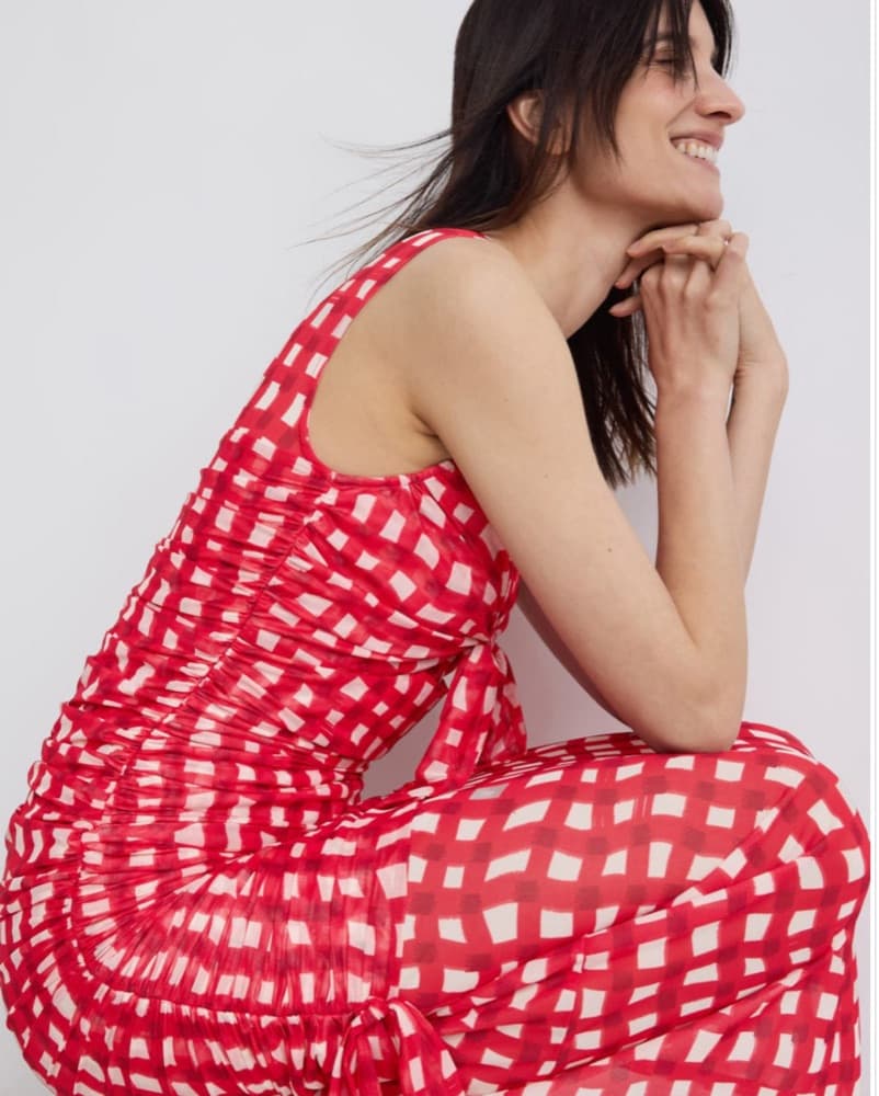 SIMON MILLER Red gingham DRESS - Image 5