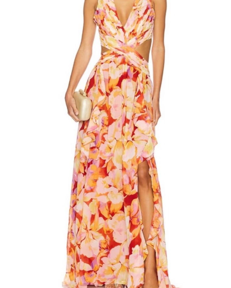 Vibrant Floral Maxi Dress - Image 4