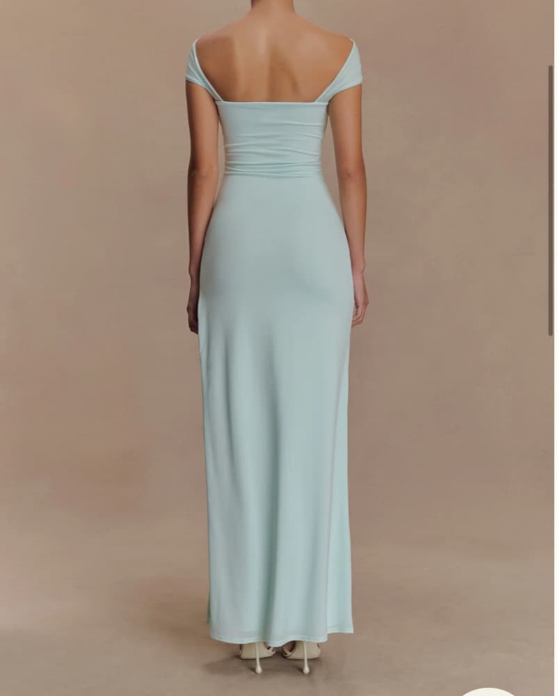 Meshki Aurora Slinky Split Maxi Dress - Image 2