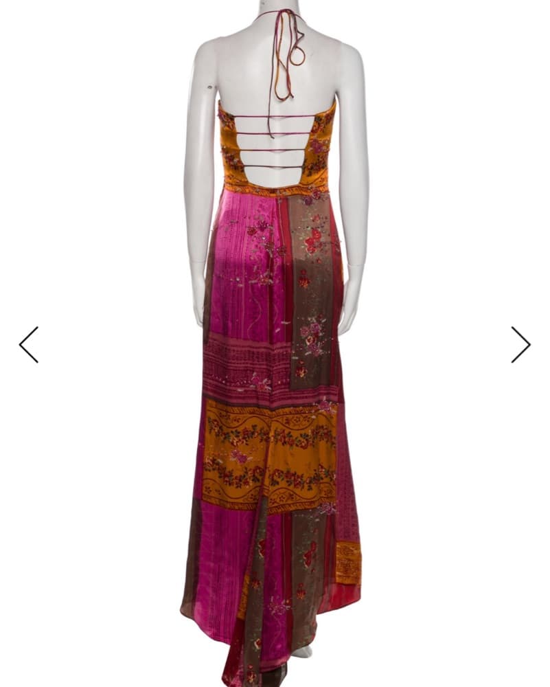 Badgely mischka Silk Maxi Dress - Image 5