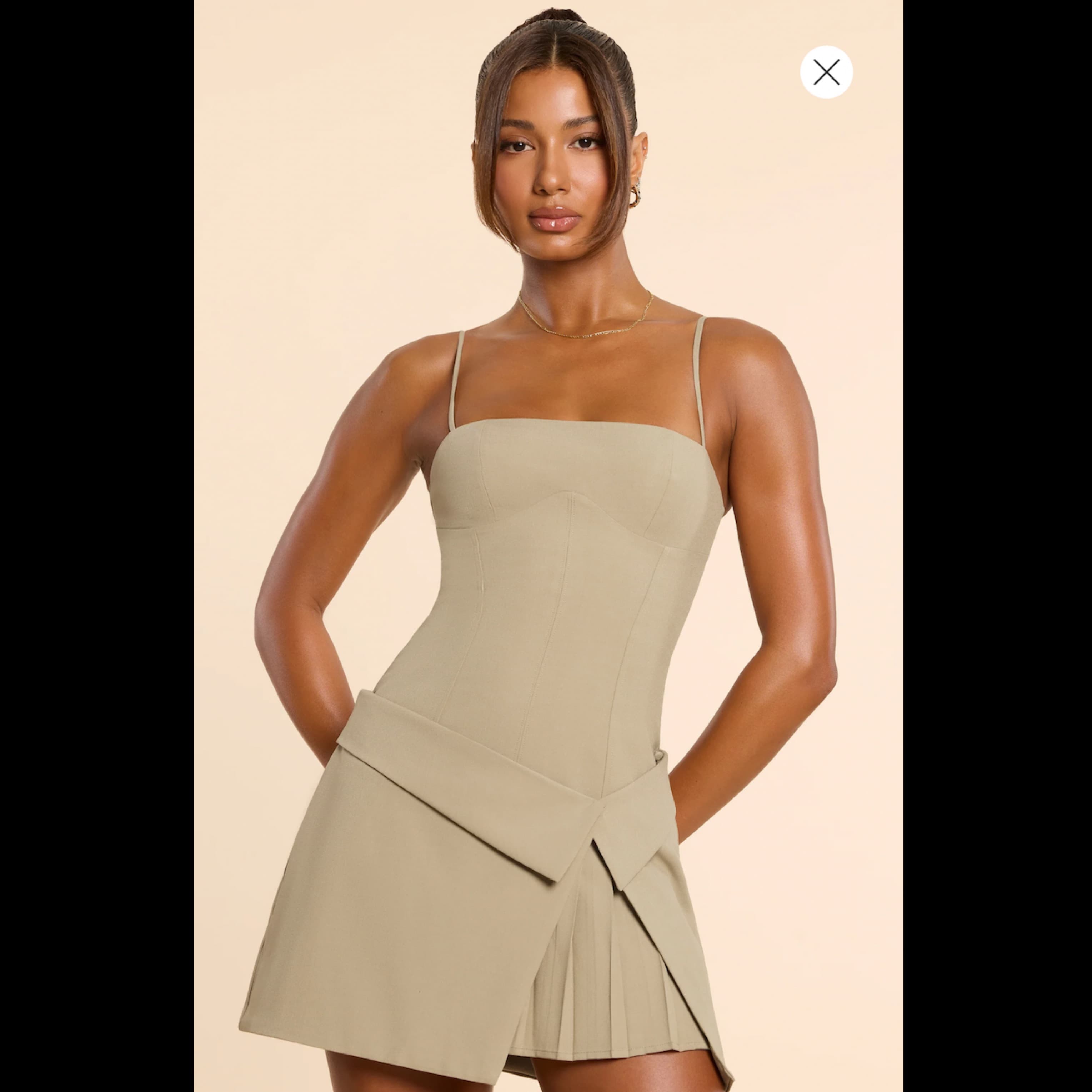 Dress With Pleated Skirt - Image 1