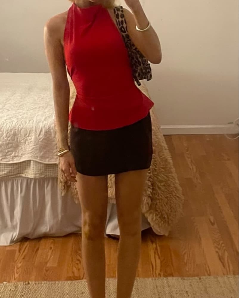 Red Reformation Halter Top - Image 2