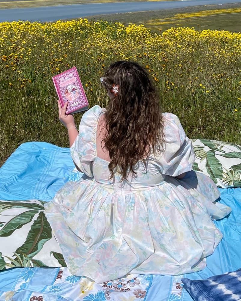 Selkie Pastel Cottage Puff Dress - Image 5