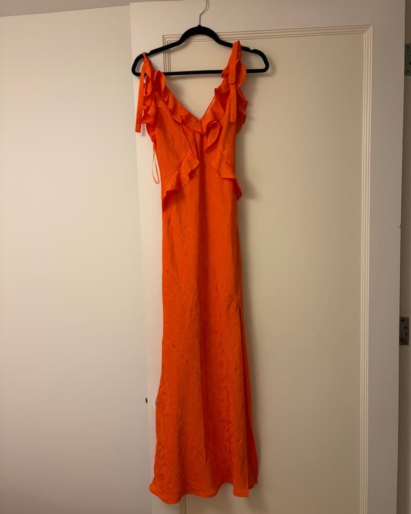 Orange Astr The Label Midi Sundress - Image 3