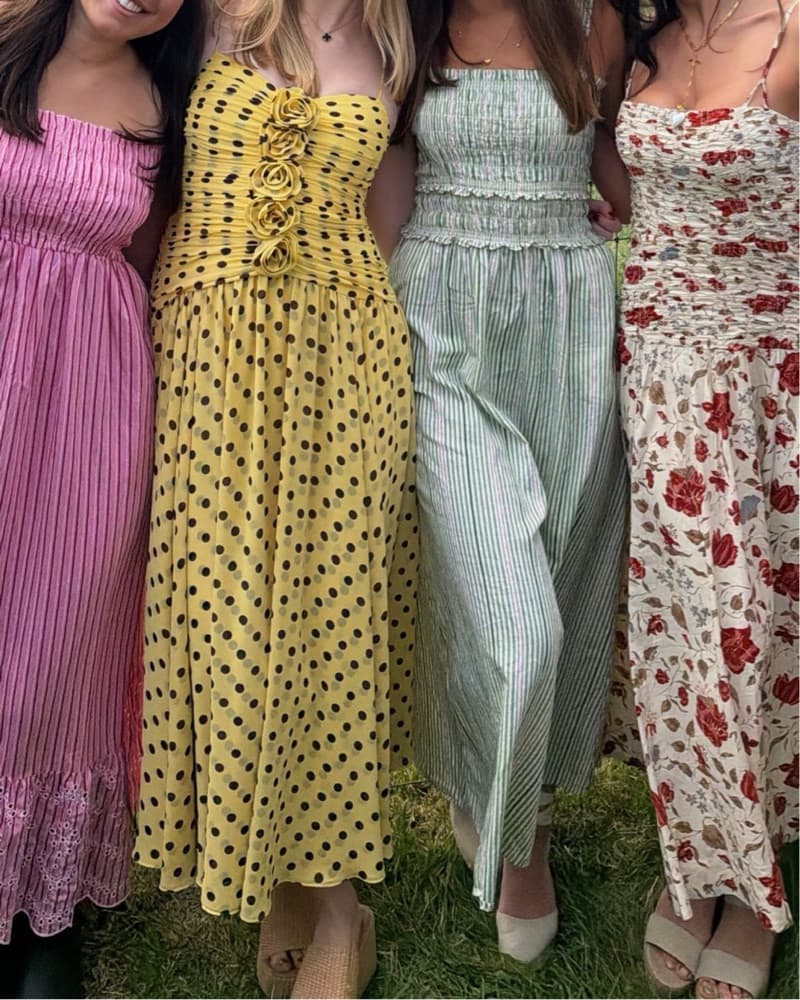 Cinq A Sept Yellow Polka Dot Dress - Image 3
