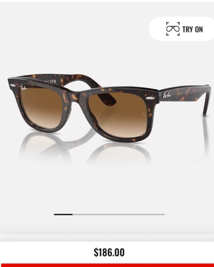 Ombre Wayfarer Raybans  - Image 4