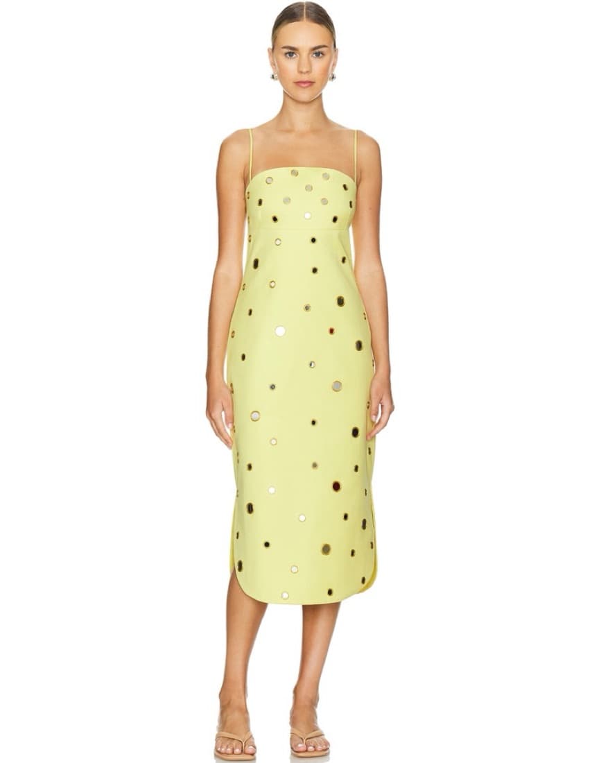 Alexis Maila Yellow Mirror Dress | Alexis Dress, Yellow Dress, Birthday Dress| Sunset Outfits - Image 4