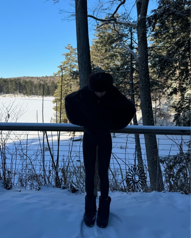 Black Winter Snow Moon Style Boots - Image 1