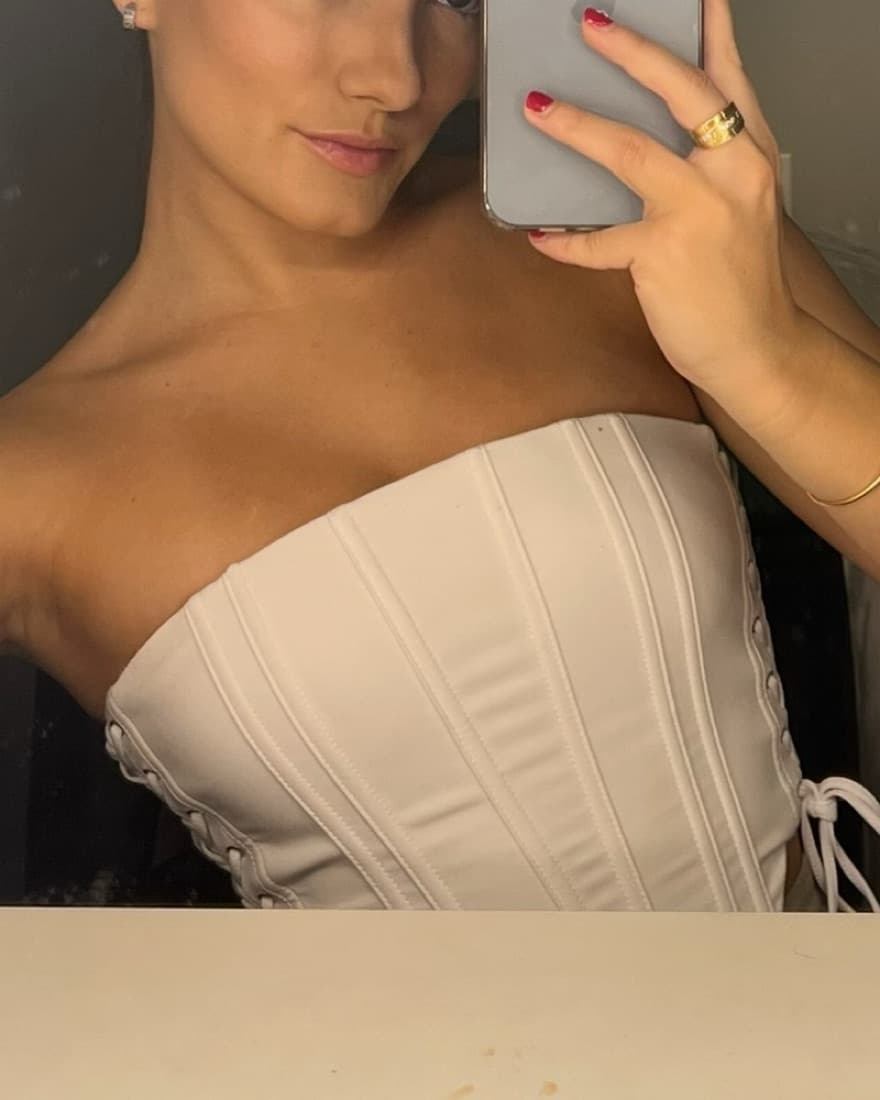 White IAMGIA Corset top - Image 2