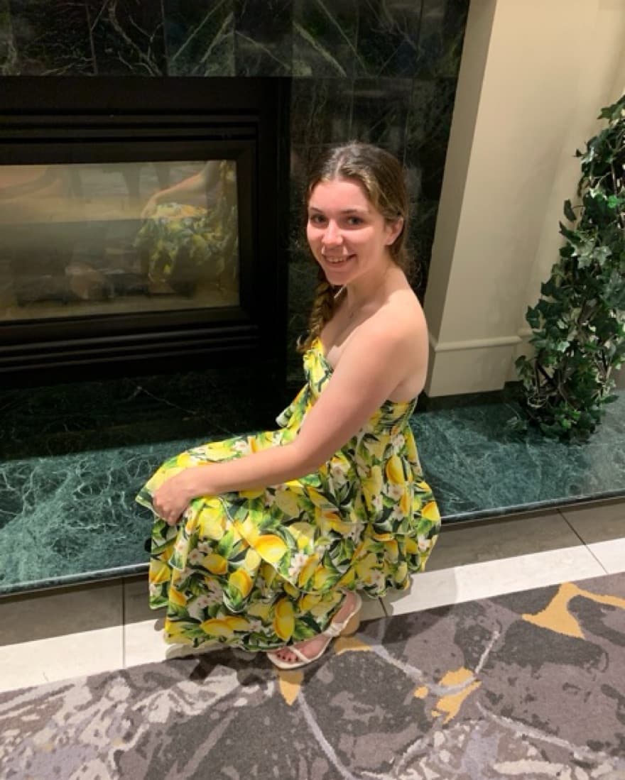 Mid Length Ruffle Tier Lemon Dress  - Image 4